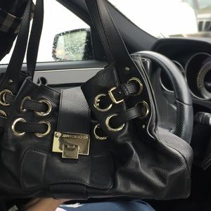 Jimmy Choo black with gold hardware